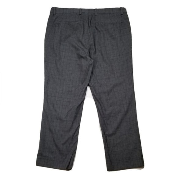 THEORY Jake W U_ Steep Twill Plaid Wool Dress Pants 5619E1M - Picture 4 of 12